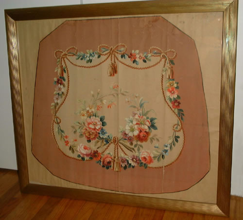 Passmenterie, framed. Size: 29 x 33.25"