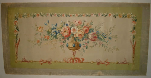 Laid on linen. Size: 27 x 55"